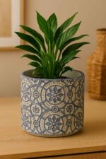 Macetero Azul con Gris - Imagen 2