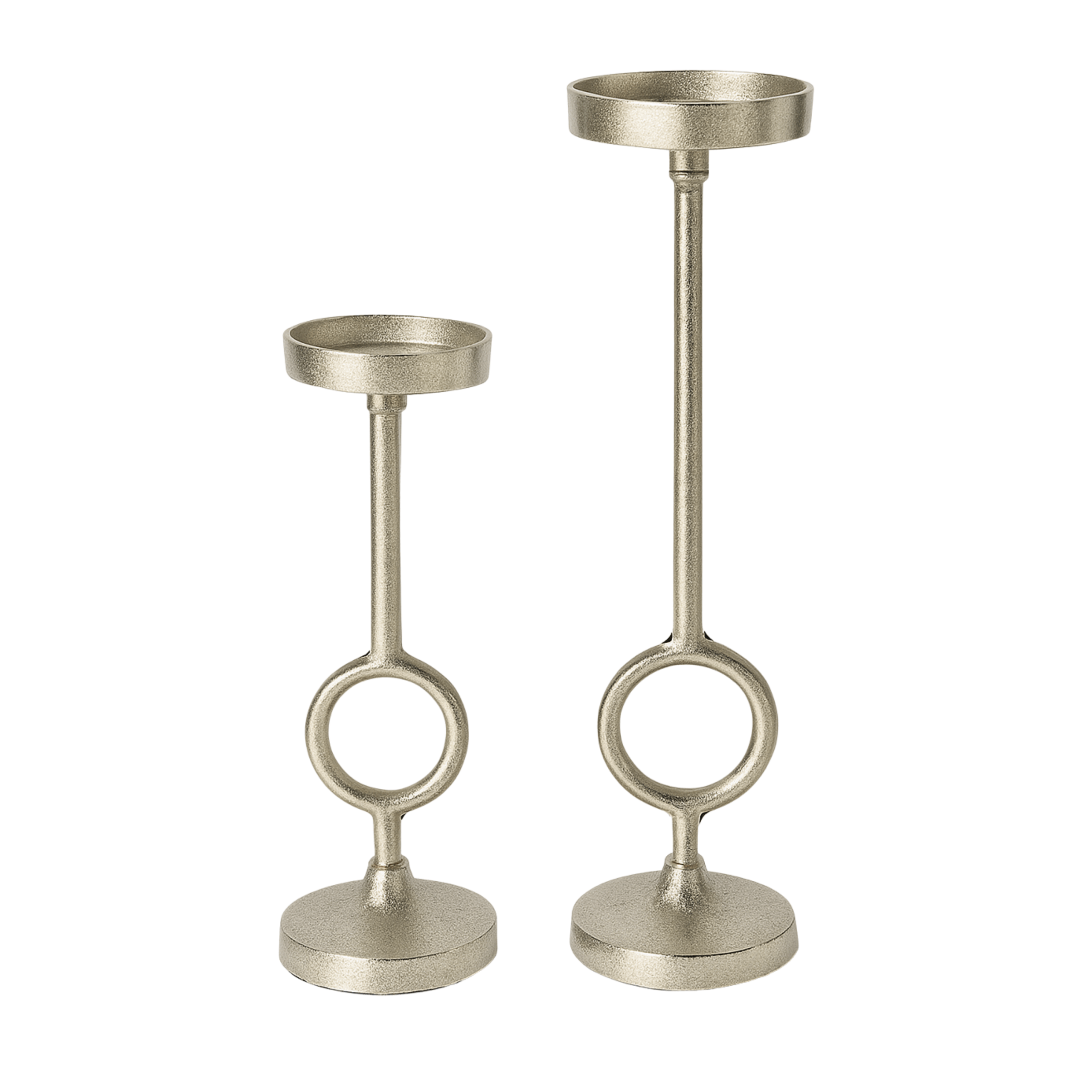 Diseño sin título (78) Set de candelabros metálicos - Imagen 1