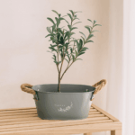 Macetero Metálico Gris - Imagen 2