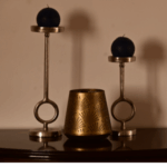 Pack Candelabros & Portavelas Dorado – Set de 3 Piezas - Imagen 2