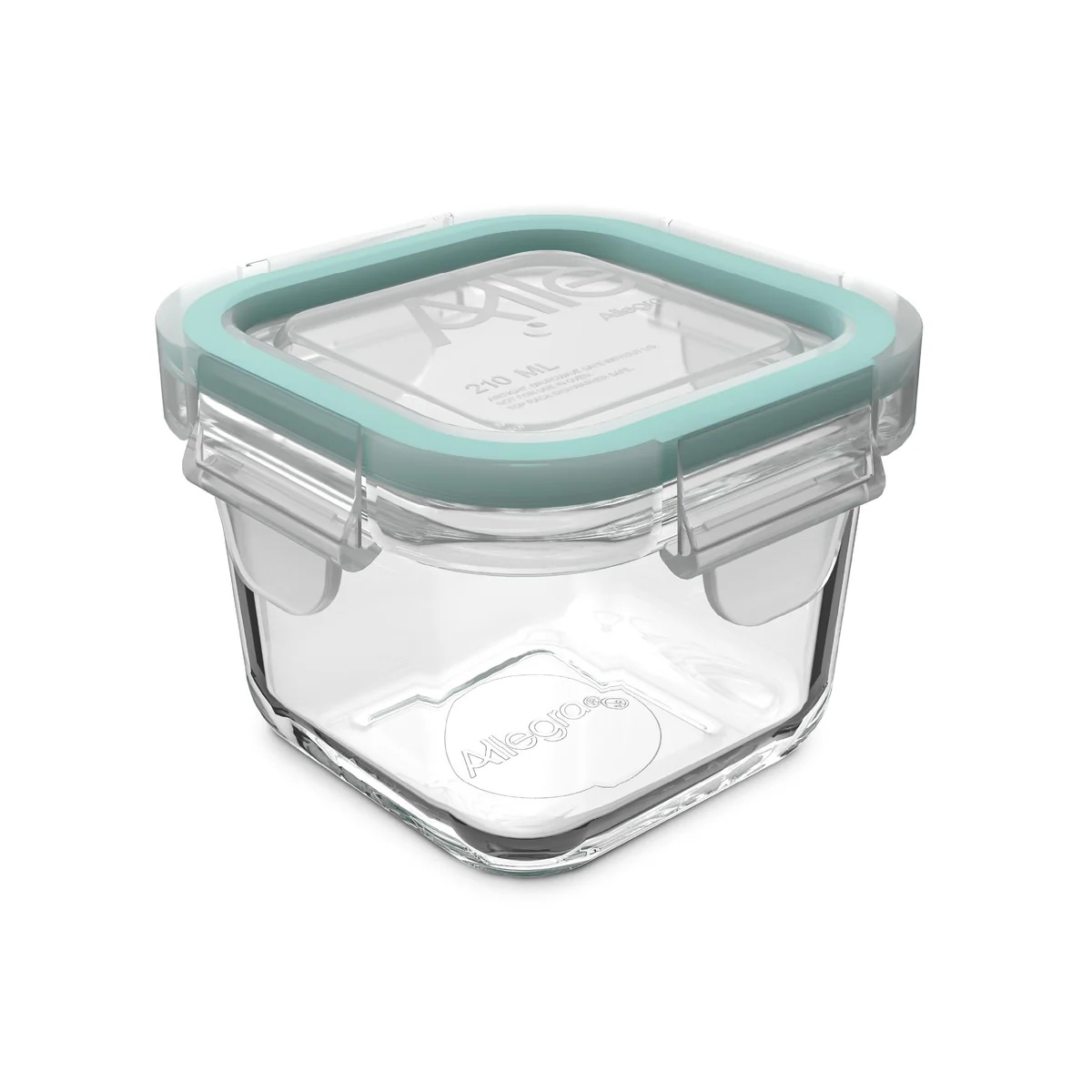 img_7187 Contenedor Hermético Vidrio Cuadrado 210 ml – Allegra - Imagen 1