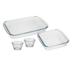 Set de Fuentes de Vidrio Templado – Resistentes