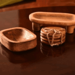 Pack Centro de Mesa en Madera – Posavasos + Bowl + Pedestal - Imagen 2